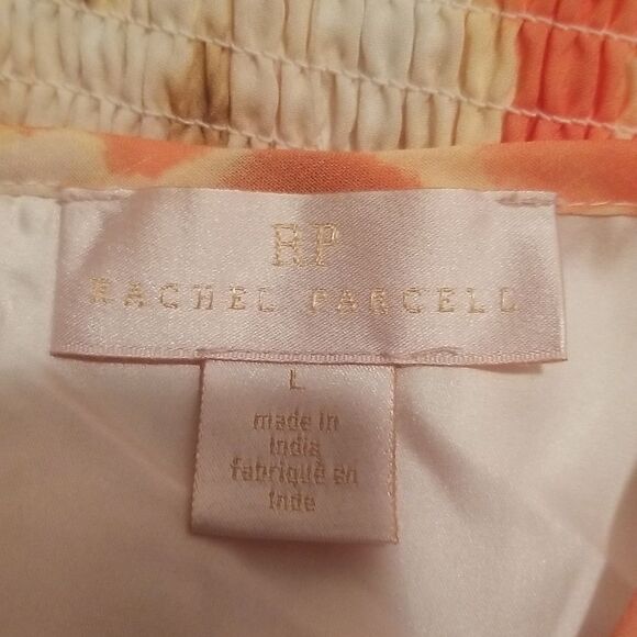 NWT Rachel Parcell Smocked Dress Puff Sleeve Pink Spring Multi Floral L - Picture 16 of 16